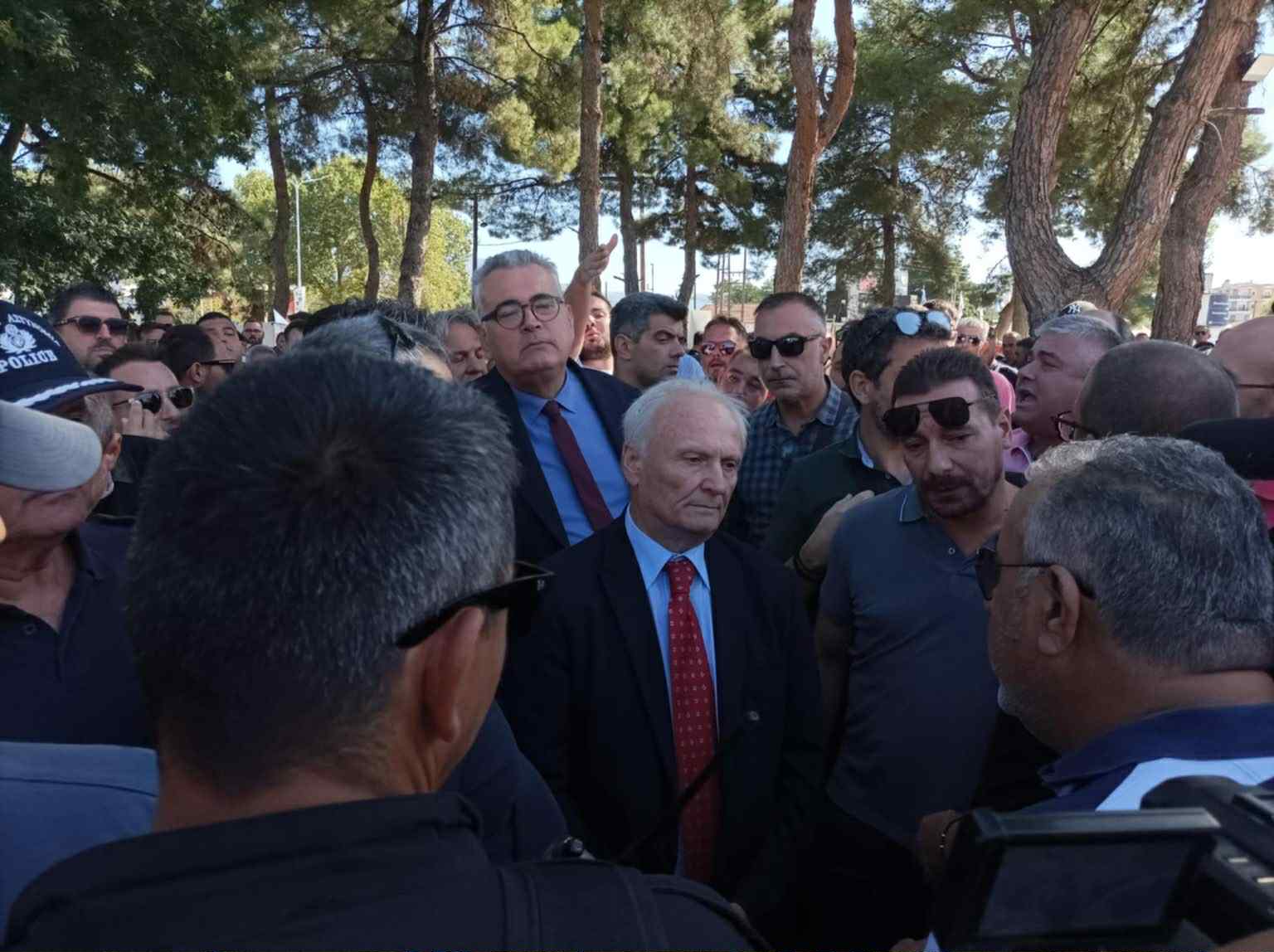 Με ένταση πραγματοποιήθηκε η διαμαρτυρία των αγροτών στη SEREXPO